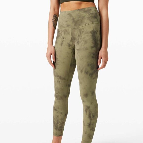 Lululemon Align Pant 25" *Diamond Dye - 2 Diamond Dye Vista Green Medium Olive - Picture 1 of 7